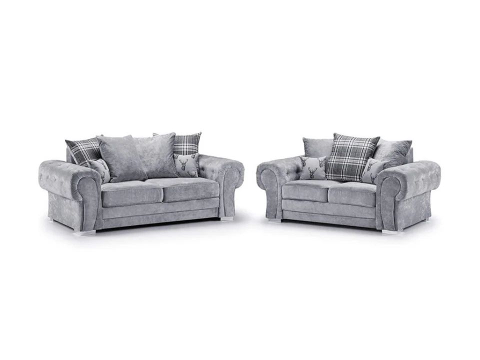 Grey Verona 3+2 Sofa